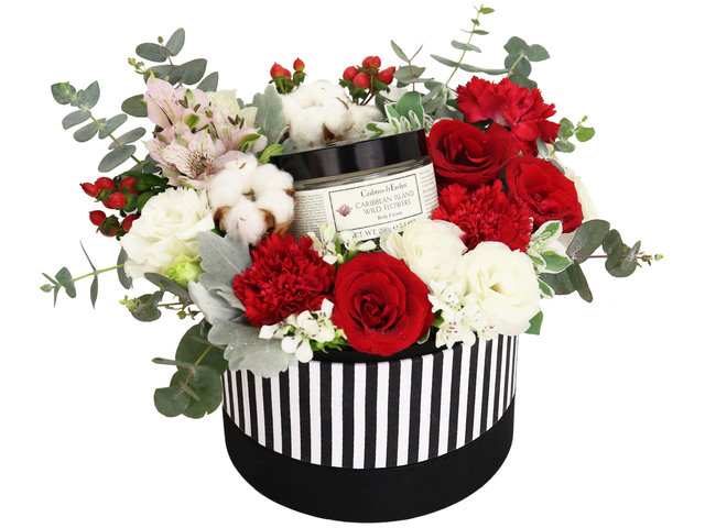 Florist Flower Bouquet - Body Care Noble Flower Box - SRM0427A1 Photo