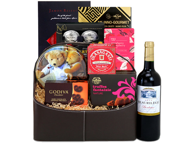 Wine n Food Hamper - Business Spanish Ham And Wine Gift Hamper FH11 - L132601 Photo