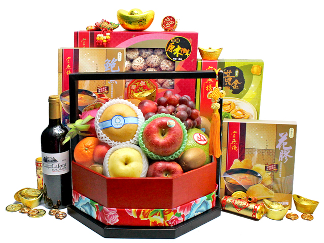 新年果籃Hamper - 農曆新年拜年禮物籃 R95 - L36511303 Photo